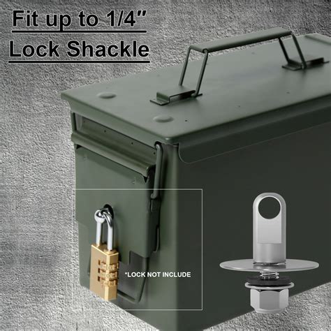 how to lock metal ammo box|ammo box locking hardware kit.